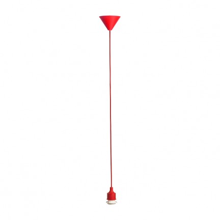 RENDL lampeskærme, tilbehør, baser, pendel sæt LISA pendelset rød 230V E27 42W R10622 1