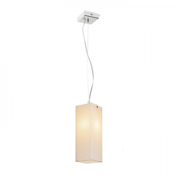 RENDL Outlet LUCIA 30x10 hanglamp gesatineerd glas/chroom 230V LED E27 15W R10627 1