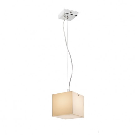 RENDL Outlet LUCIA 15x15 pendant satinated glass/chrome 230V G9 33W R10628 1