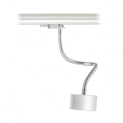 RENDL Tristruki sustav trake PIXIE s dugim fleksibilnim vratom za 3F stazu srebrno siva krom 230V LED GX53 7W R10641 1