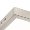 RENDL Poistuvat SLENDER SQ 12 pinta-asennettava matta nikkeli 230V LED 6W 3000K R11284 2