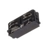 RENDL 3-circuit track system EUTRAC straight joint, electrical black 230V R11318 3