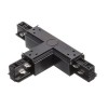 RENDL 3-circuit track system EUTRAC T connector, polarity right black 230V R11333 3