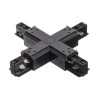 RENDL 3-circuit track system EUTRAC X connector black 230V R11339 3