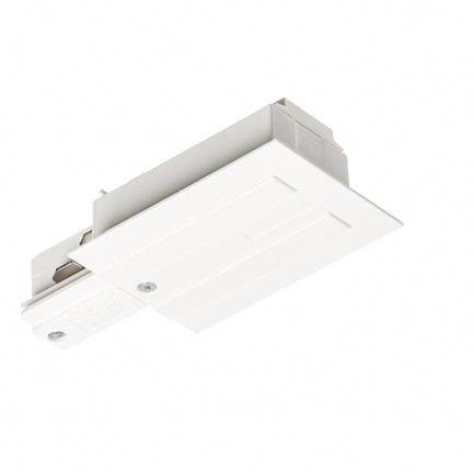 RENDL 3-circuit track system EUTRAC feed-in for recessed 3-circuit tracks, polarity left white 230V R11342 1
