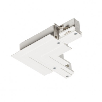 RENDL 3-Phasen-Lichtsysteme EUTRAC L Außenverbinder für Einbauschiene weiß 230V R11344 1
