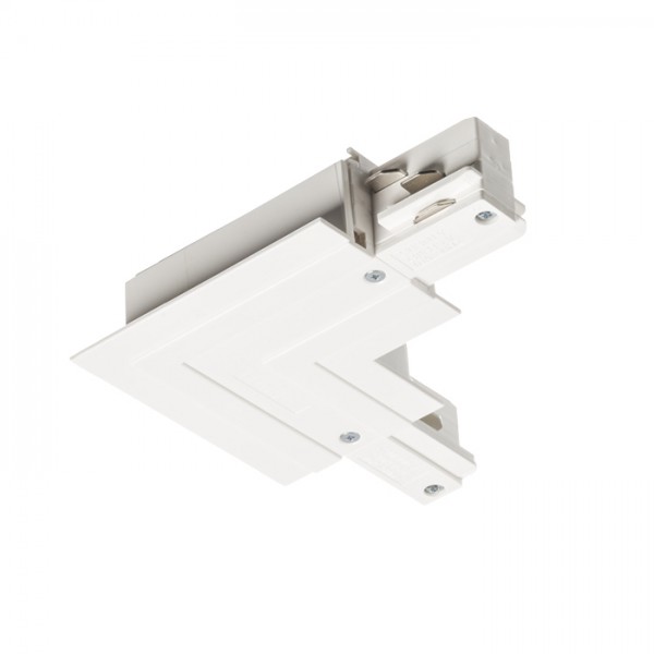 RENDL 3-circuit track system EUTRAC L connector for recessed 3-circuit tracks (inner polarity white 230V R11345 1