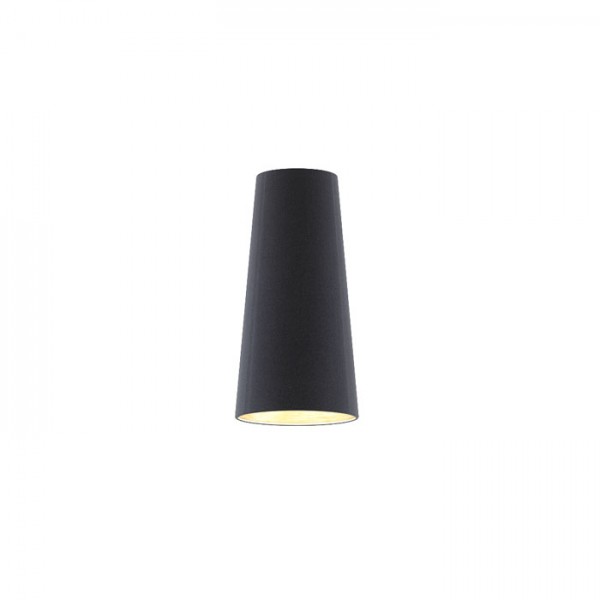 RENDL lámpabúra CONNY 15/30 asztali lámpaernyő Polycotton fekete/réz fólia max. 23W R11370 1