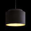 RENDL shades, shade bases, pendent sets DOUBLE 40/30 shade Polycotton black/golden foil max. 23W R11461 3