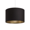 RENDL shades, shade bases, pendent sets RON 40/25 shade Polycotton black/golden foil max. 23W R11465 1