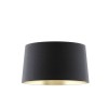 RENDL shades, shade bases, pendent sets ASPRO 55/30 shade Polycotton black/golden foil max. 23W R11466 1