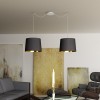 RENDL shades, shade bases, pendent sets ASPRO 40/30 shade Polycotton black/golden foil max. 23W R11467 3