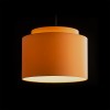 RENDL Lampenschirme und Zubehör DOUBLE 40/30 Lampenschirm Chintz Orange/weißes PVC max. 23W R11515 3