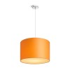 RENDL lampeskærme, tilbehør, baser, pendel sæt RON 40/25 skærm Chintz orange/hvid PVC max. 23W R11520 2