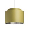 RENDL Lampenschirme und Zubehör DOUBLE 40/30 Lampenschirm Chintz Oliven/Silberfolie max. 23W R11535 1
