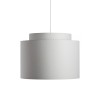 RENDL lámpabúra DOUBLE 40/30 lámpabúra Chintz világosszürke/fehér PVC max. 23W R11553 3