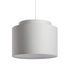 RENDL shades, shade bases, pendent sets DOUBLE 40/30 shade Chintz light grey/white PVC max. 23W R11553 1