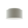 RENDL shades, shade bases, pendent sets DOUBLE 55/30 shade Chintz light grey/white PVC max. 23W R11554 5