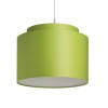 RENDL shades, shade bases, pendent sets DOUBLE 40/30 shade Chintz lime/white PVC max. 23W R11563 2