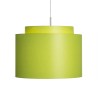 RENDL shades, shade bases, pendent sets DOUBLE 40/30 shade Chintz lime/white PVC max. 23W R11563 1