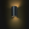 RENDL væglampe RON W 15/25 væg Monaco petroleumblå/sølv PVC 230V LED E27 15W R11575 3