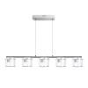 RENDL lámpara colgante ESTRA V colgante blanco vidrio transparente 230V LED 5x5W 3000K R11678 2