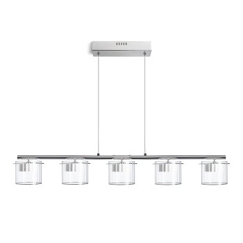 RENDL riippuvalaisin ESTRA V riippuvalaisin valkoinen kirkas lasi 230V LED 5x5W 3000K R11678 4