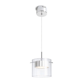 RENDL pendent ESTRA I pendant white clear glass 230V LED 5W 3000K R11679 3