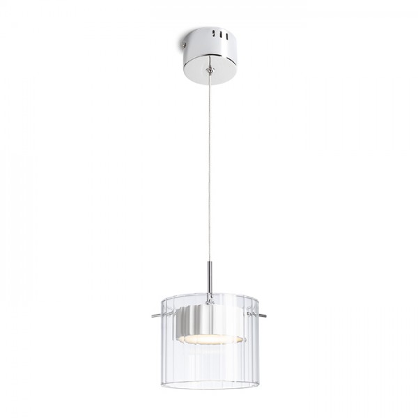 RENDL lámpara colgante ESTRA I colgante blanco vidrio transparente 230V LED 5W 3000K R11679 1