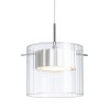 RENDL lámpara colgante ESTRA I colgante blanco vidrio transparente 230V LED 5W 3000K R11679 7