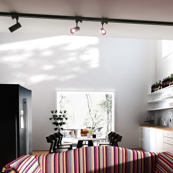 RENDL Track lights, LED strips and system lighting TRAX for 3-circuit tracks black/gold 230V/400mA LED 15W 38° 3000K R11693 6