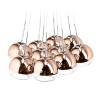 RENDL pendant ASTRAL pendant copper-tinted glass/clear glass 230V/12V G4 10x20W R11706 3