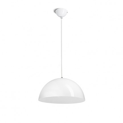 RENDL hanglamp MONROE 40 hanglamp glimmend wit/wit 230V E27 42W R11707 1