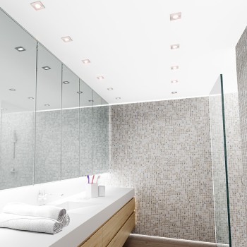 RENDL recessed light SPLASH SQ recessed matt nickel 230V GU10 50W IP65 R11736 7