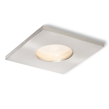 RENDL recessed light SPLASH SQ recessed matt nickel 230V GU10 50W IP65 R11736 3