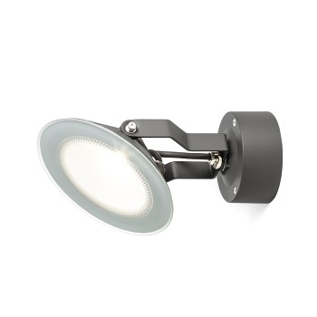 RENDL ulkotilan valaisin FOX ulkovalaisin heijastin tummanharmaa 230V LED 9W 120° IP65 3000K R11753 3