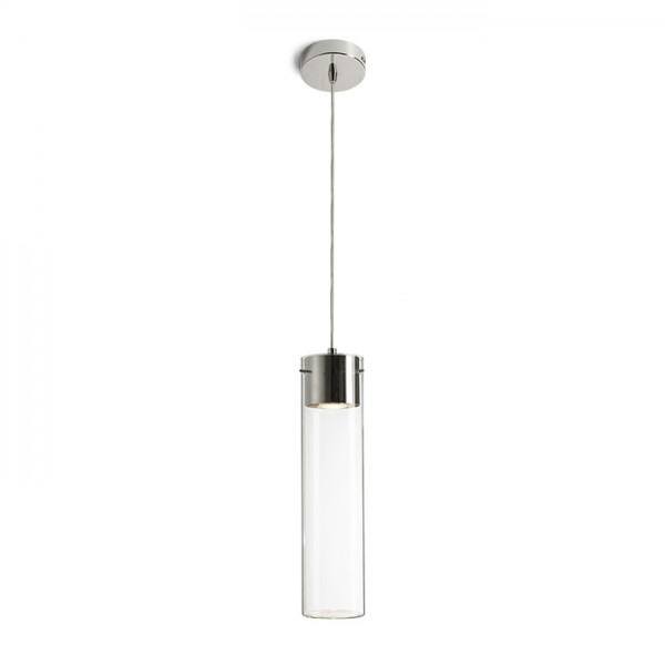 RENDL függő lámpatest GARNISH függö lámpa tiszta üveg/króm 230V GU10 9W R11756 1