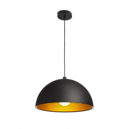 RENDL pendant lamp CARISSIMA 40 pendant matte black/gold 230V LED E27 15W R11766 1