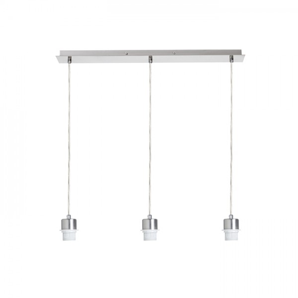 RENDL Abat-jour et accessoires pour lampes MORE 60 base de plafond suspendue nickel mat 230V E27 3x42W R11774 1