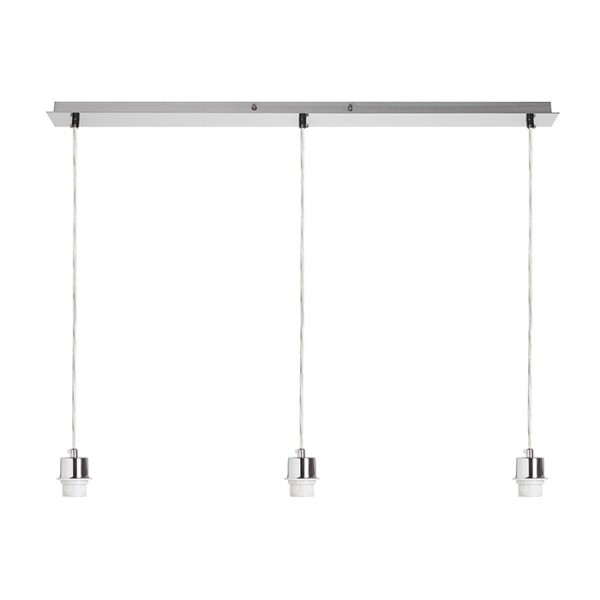 RENDL Abat-jour et accessoires pour lampes MORE 80 base de plafond suspendue nickel mat 230V E27 3x42W R11776 1