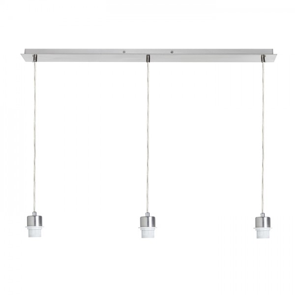 MORE 80 mennyezeti függőlámpa alap  króm 230V E27 3x42W