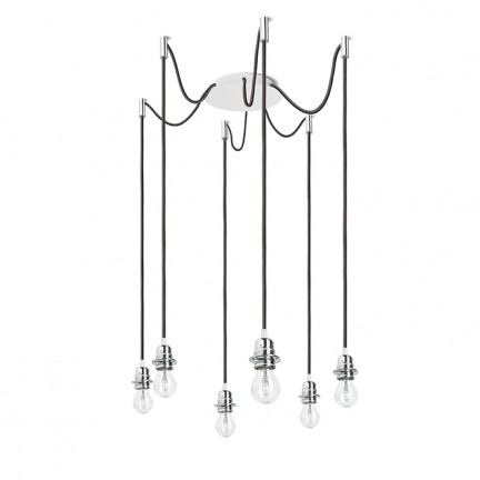 RENDL Sjenila i dodaci KOMBIX 6 viseći komplet BO+CK+KG 230V LED E27 6x15W R11780 1