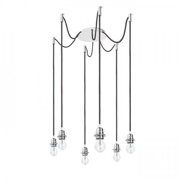 RENDL lámpabúra KOMBIX 6 függesztő készlet FEHA+FEKK+KF 230V LED E27 6x15W R11780 1