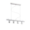 RENDL lampenkappen RALLONG IV hangend lampenpaneel chroom 230V LED E27 4x15W R11796 1