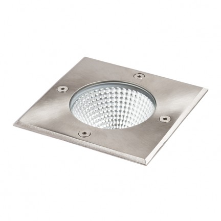 RENDL buiten lamp RIZZ SQ 125 Roestvrij staal 230V LED 7W 41° IP67 3000K R11962 1