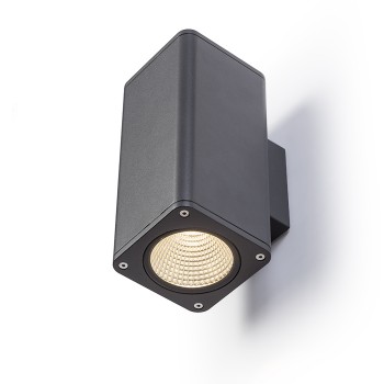 RENDL venkovní světlo MIZZI SQ II nástěnná antracitová 230V LED 2x12W 46° IP54 3000K R11965 2