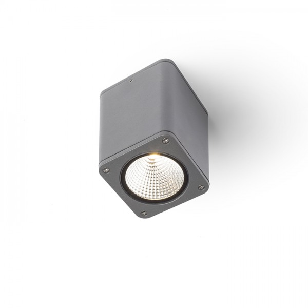 RENDL outdoor lamp MIZZI SQ ceiling anthracite grey 230V LED 12W 46° IP54 3000K R11966 1