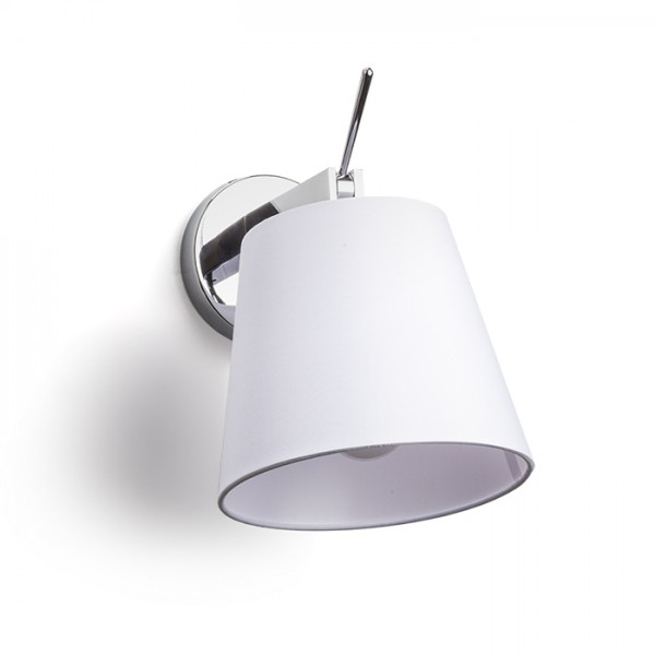 RENDL Zidna svjetiljka JERSEY zidna bijela krom 230V E27 42W R11976 1