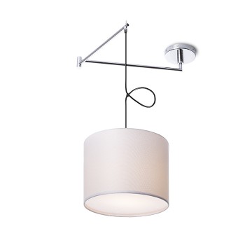 RENDL riippuvalaisin BROADWAY riippuvalaisin varrella valkoinen kromi 230V E27 42W R11978 2