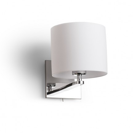 RENDL Zidna svjetiljka PENTHOUSE zidna bijelo PVC krom 230V E27 42W R11979 1